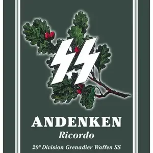 Nuovo Arrivo Andenken. Ricordo 29ª Divisione Grenadier Waffen SS