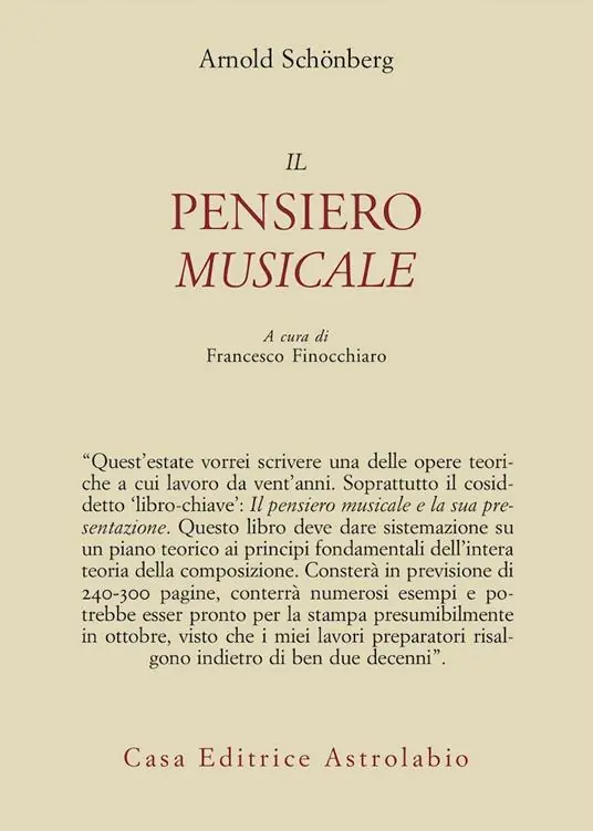 Il pensiero musicale. Testo tedesco a fronte Nuova Collezione