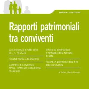 Rapporti patrimoniali tra conviventi Subito Disponibile