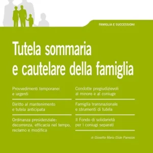 Prezzo Conveniente Tutela sommaria e procedimenti cautelari nel diritto di famiglia