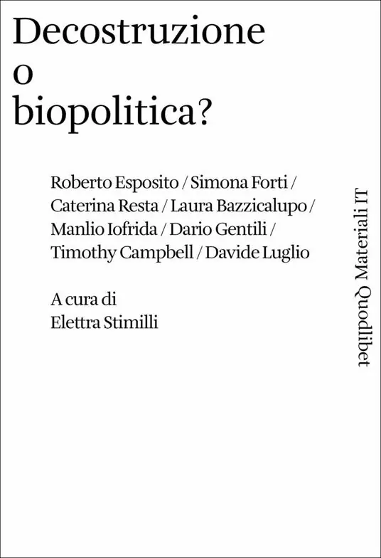 Decostruzione o biopolitica? Professionale