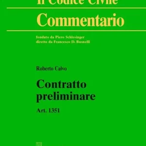 Contratto preliminare. Art. 1351 Sconto