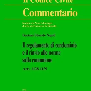 Consegna Rapida Commentario al codice civile. Artt. 1138-1139 Il regolamento di condominio e il rinvio alle norme sulla comunione