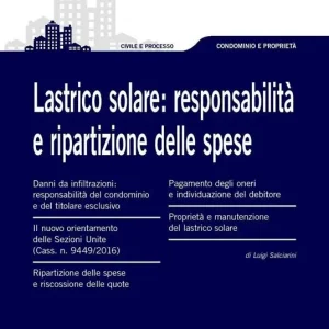 Promozione Esclusiva Lastrico solare. Responsabilità e ripartizione delle spese