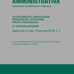 Subito Disponibile La sanzione amministrativa. Accertamento, irrogazione, riscossione, estinzione, profili processuali. Le depenalizzazioni