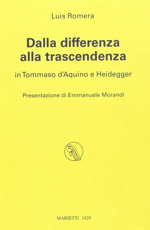 Dalla differenza alla trascendenza in Tommaso d‘Aquino e Heidegger Offerta Speciale