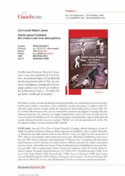 Giochi senza frontiere. Del cricket o dell‘arte della politica Offerta Limitata