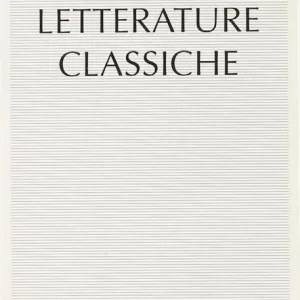 Letterature classiche Vendita Finale