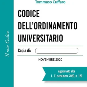 Prezzo Scontato Codice dell‘ordinamento universitario