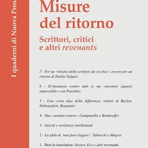 Offerta Misure del ritorno. Scrittori, critici e altri «revenants»