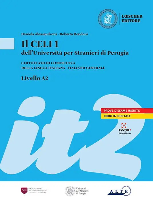 Scelto Dai Clienti Il Celi dell‘Università per Stranieri di Perugia. Certificato di conoscenza della lingua italiana - Italiano generale. CELI 1 (A2)