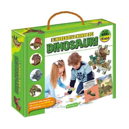 L‘incredibile mondo dei dinosauri. Play books. Ediz. a colori. Con puzzle Pagamento Sicuro