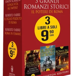 3 grandi romanzi storici. Il potere di Roma Roma in fiamme-Il figlio perduto di Roma-Lunga vita all‘impero Acquista Ora
