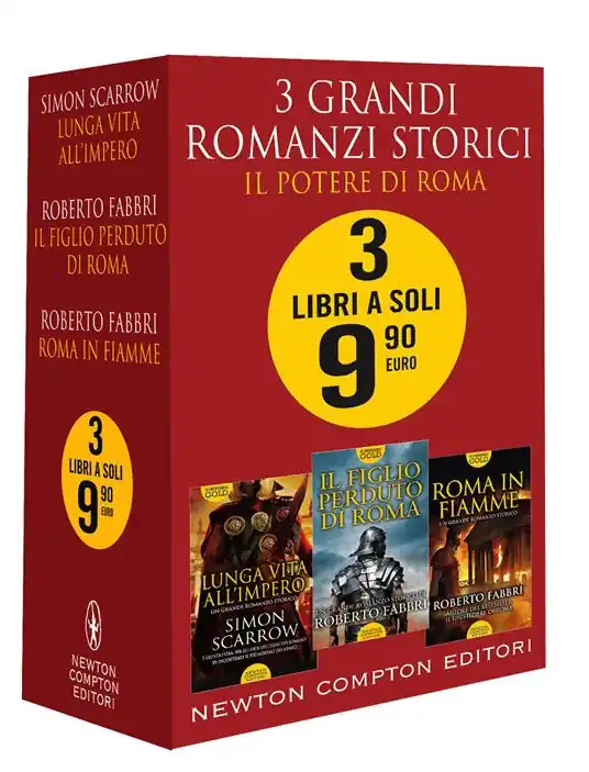 3 grandi romanzi storici. Il potere di Roma Roma in fiamme-Il figlio perduto di Roma-Lunga vita all‘impero Acquista Ora