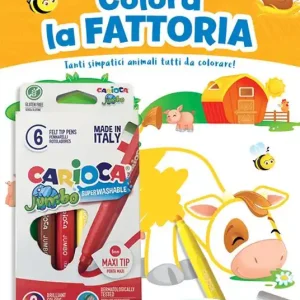 Compra Online Colora la fattoria. Tanti simpatici animali tutti da colorare! Ediz. a colori. Con 6 pennarelli