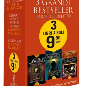 3 grandi bestseller. L‘arte del delitto Il sigillo di Caravaggio-Il monastero delle nebbie-Maledizione Caravaggio Super Prezzo