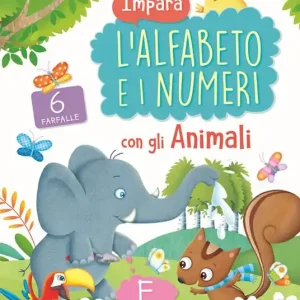 Impara l‘alfabeto e i numeri con gli animali. Ediz. a colori Spedito Oggi