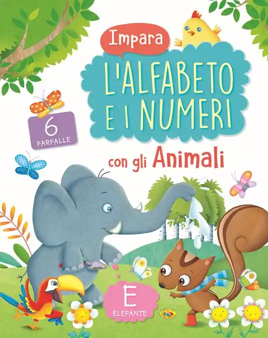 Impara l‘alfabeto e i numeri con gli animali. Ediz. a colori Spedito Oggi