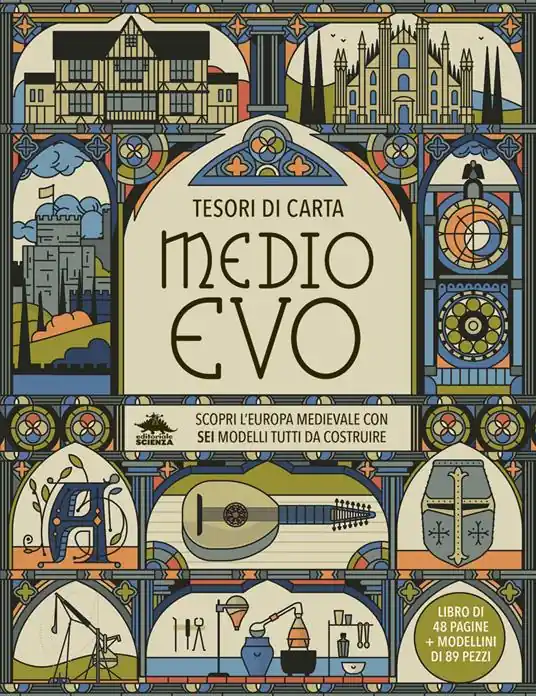 Medioevo. Scopri l’Europa medievale con sei modelli tutti da costruire. Tesori di carta. Ediz. a colori. Con 6 modelli da costruire Compra Adesso