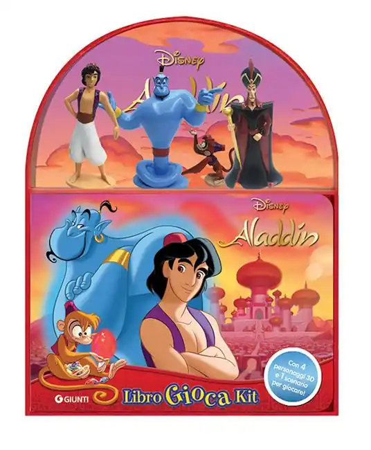 Quantità Limitata Aladdin. Libro gioca kit. Ediz. a colori. Con 4 personaggi 3D. Con scenario per giocare