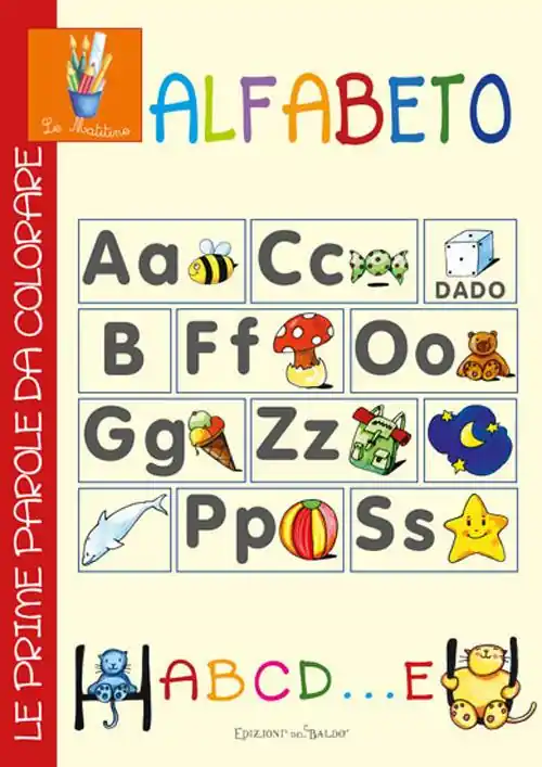 Compra Adesso Alfabeto abcd... e. Le prime parole da colorare. Ediz. illustrata