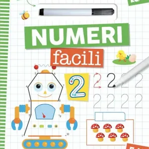 Offerta Lampo Numeri facili. Con pennarello cancellabile