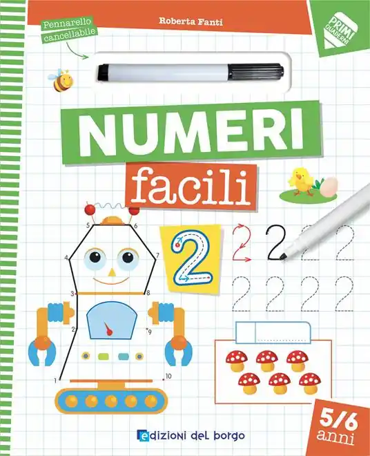 Offerta Lampo Numeri facili. Con pennarello cancellabile
