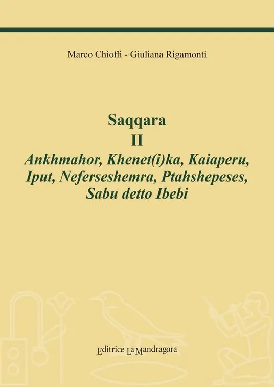 Prezzo Basso Saqqara. Vol. 2 Ankhmahor, Khenet(i)ka, Kaiaperu, Iput, Neferseshemra, Ptahshepeses, Sabu Ibebi.