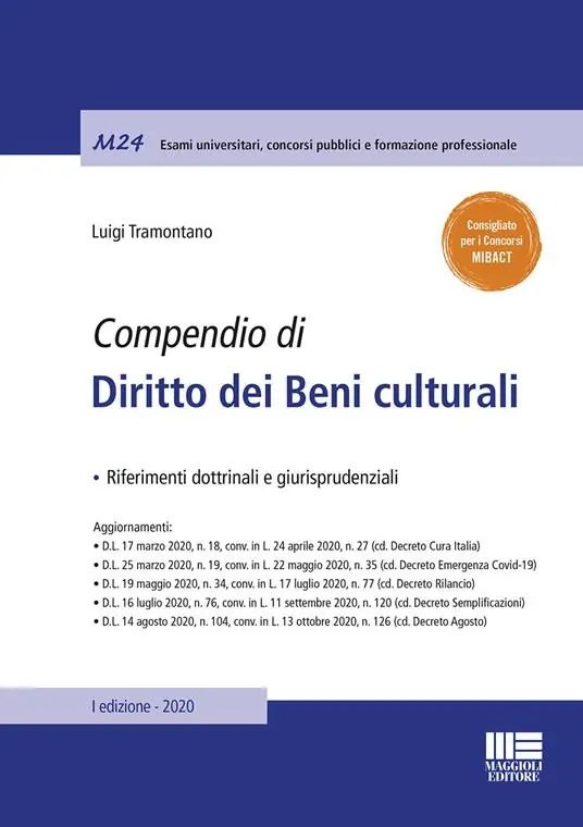 Compendio di diritto dei beni culturali Subito Disponibile