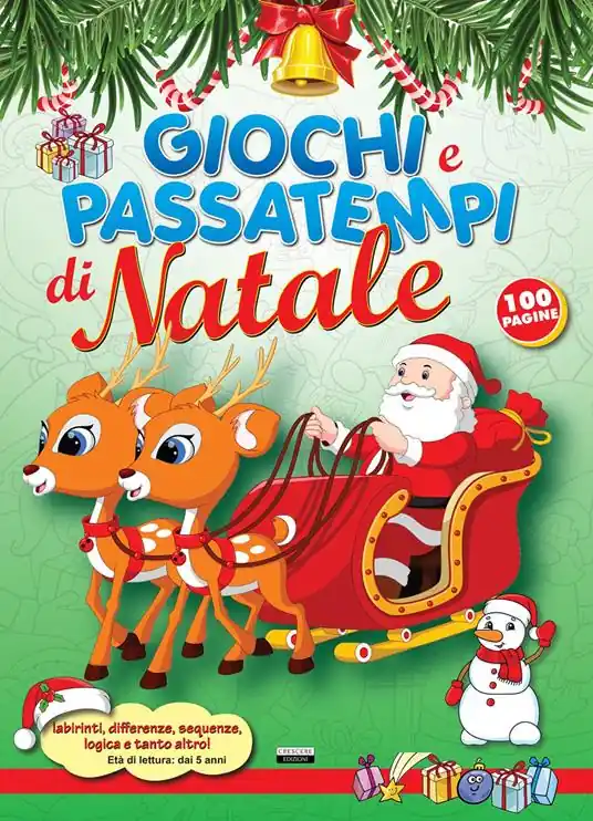 Giochi e passatempi di Natale. Labirinti, differenze, sequenze, logica e tanto altro! Super Prezzo