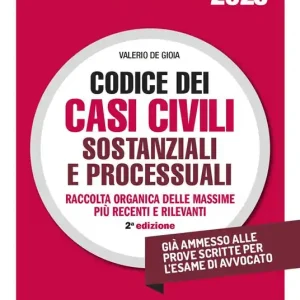 Codice dei casi civili sostanziali e processuali Direttamente Dal Produttore