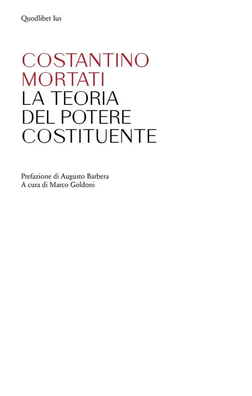 Spedito Oggi La teoria del potere costituente