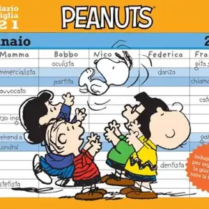 Offerta Limitata Peanuts. Calendario della famiglia 2021