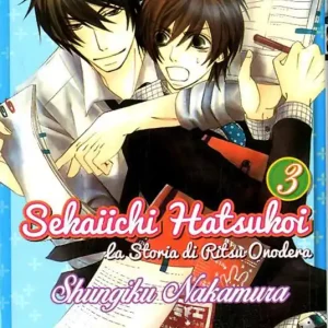 Promozione Sekaiichi Hatsukoi. La storia di Ritsu Onodera. Vol. 3