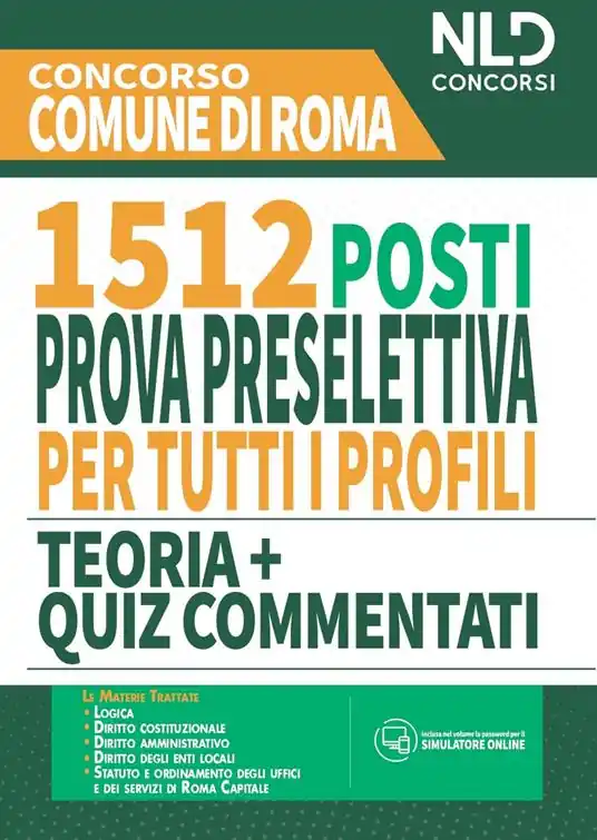 Prezzo Di Fabbrica Concorso Comune di Roma. 1512 posti prova preselettiva per tutti i profili. Teoria + quiz commentati