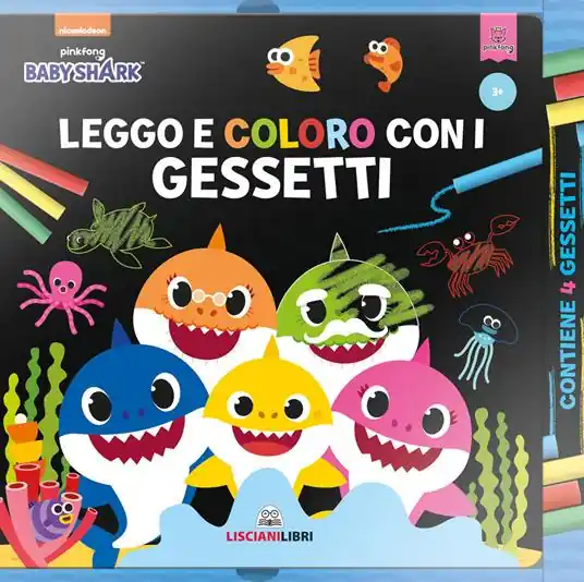 Bestseller Disegno e colori con i gessetti. Baby Shark. Ediz. a colori. Con gadget