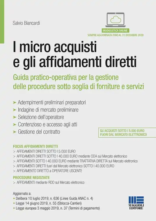 I micro acquisti e gli affidamenti diretti Compra Adesso