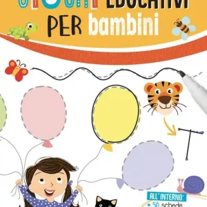 Giochi educativi per bambini. Ediz. a colori. Con pennarello cancellabile Pagamento Sicuro