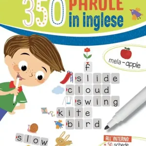 Gioco e imparo 350 parole in inglese. Ediz. a colori. Con pennarello cancellabile Compra Oggi Stesso