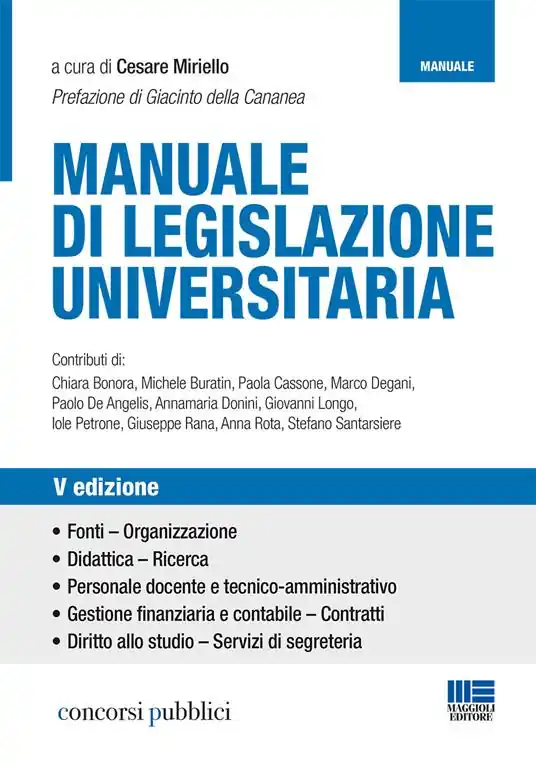 Acquista Ora Manuale di legislazione universitaria