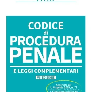 Codice di procedura penale e leggi complementari Subito Disponibile