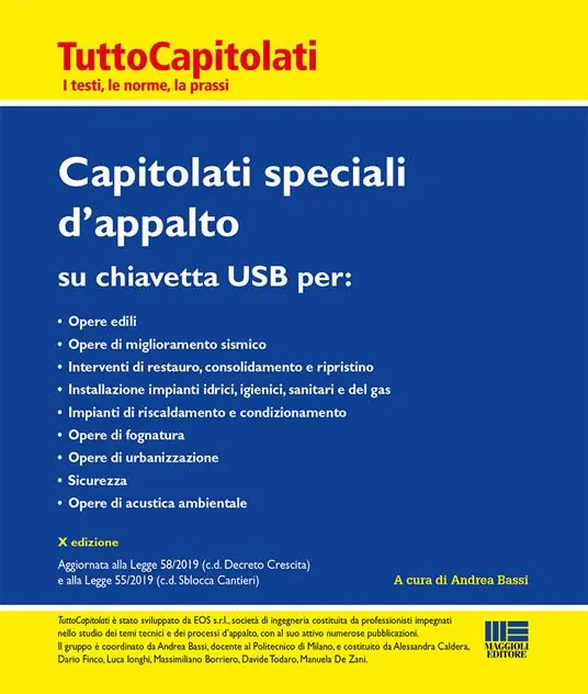 Più Venduto Capitolati speciali d‘appalto. Con CD-ROM