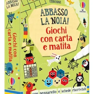Giochi con carta e matita. Abbasso la noia! Con gadget Consegna Rapida