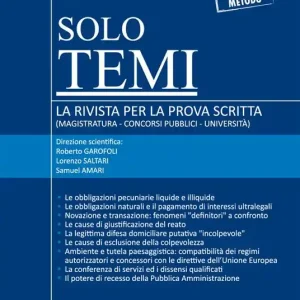 Bestseller Solo temi. La rivista per la prova scritta (magistratura-concorsi pubblici-università) (2017). Con aggiornamento online. Vol. 4