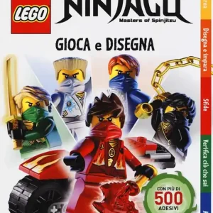 Gioca e disegna. Lego Ninjago. Masters of Spinjitsu. Con adesivi. Ediz. a colori Ultima Occasione