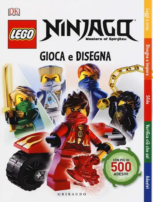Gioca e disegna. Lego Ninjago. Masters of Spinjitsu. Con adesivi. Ediz. a colori Ultima Occasione