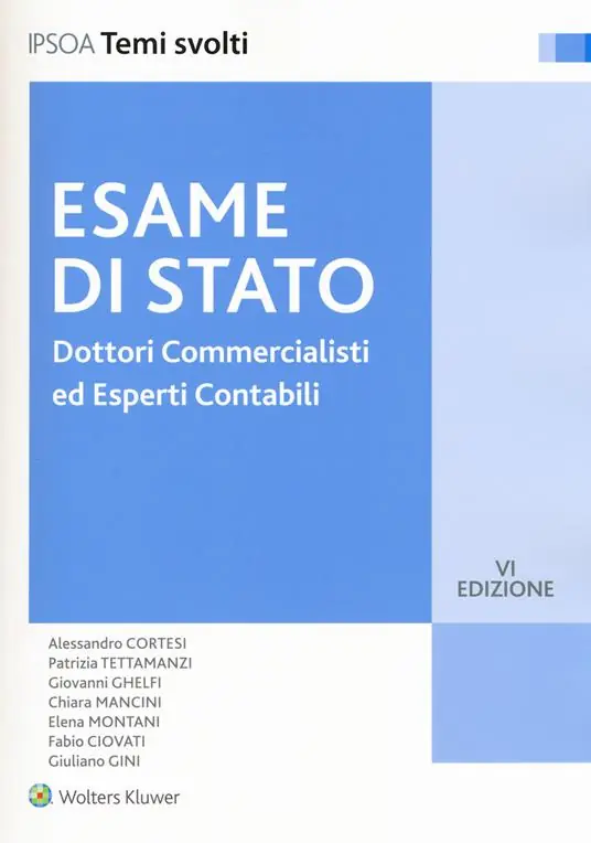 Vendita Finale Dottori commercialisti ed esperti contabili. Esame di Stato