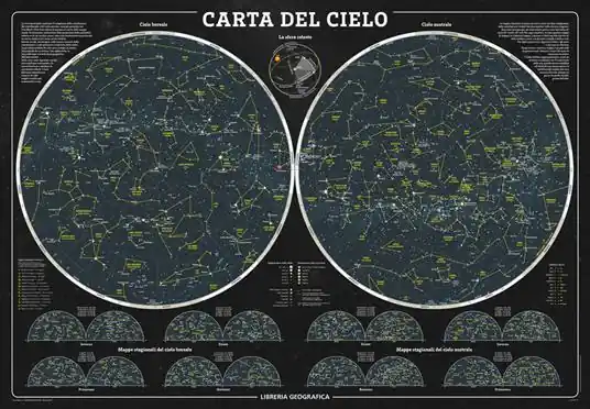 Occasione Carta del cielo. Geoposter. Ediz. a colori