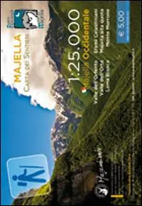 Promozione Majella carta dei sentieri. Majella Occidentale