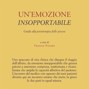 Un‘emozione insopportabile. Guida alla psicoterapia delle psicosi Affare
